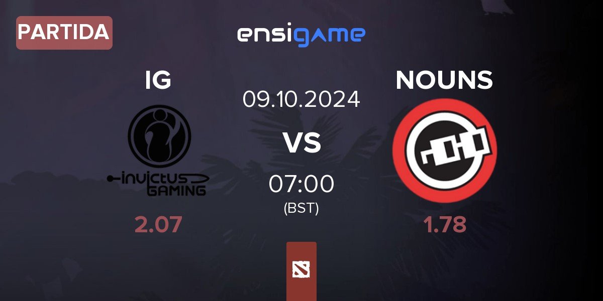 Partida Invictus Gaming IG vs nouns NOUNS | 09.10