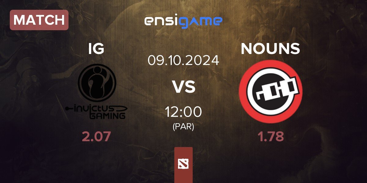 Match Invictus Gaming IG vs nouns NOUNS | 09.10