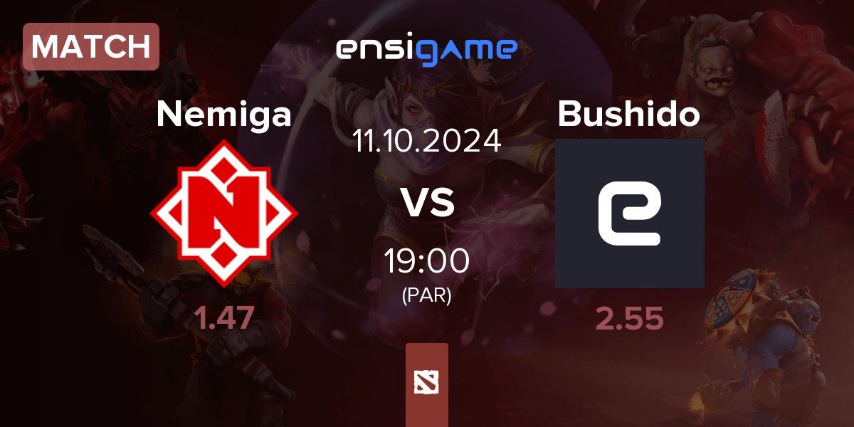 Match Nemiga Gaming Nemiga vs Bushido | 11.10