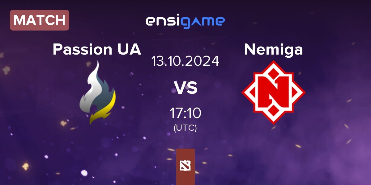 Match Passion UA vs Nemiga Gaming Nemiga | 13.10