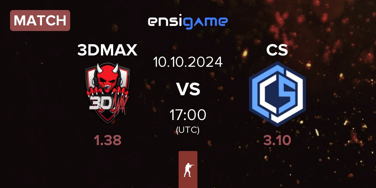 Match 3DMAX vs CYBERSHOKE Esports CS | 10.10