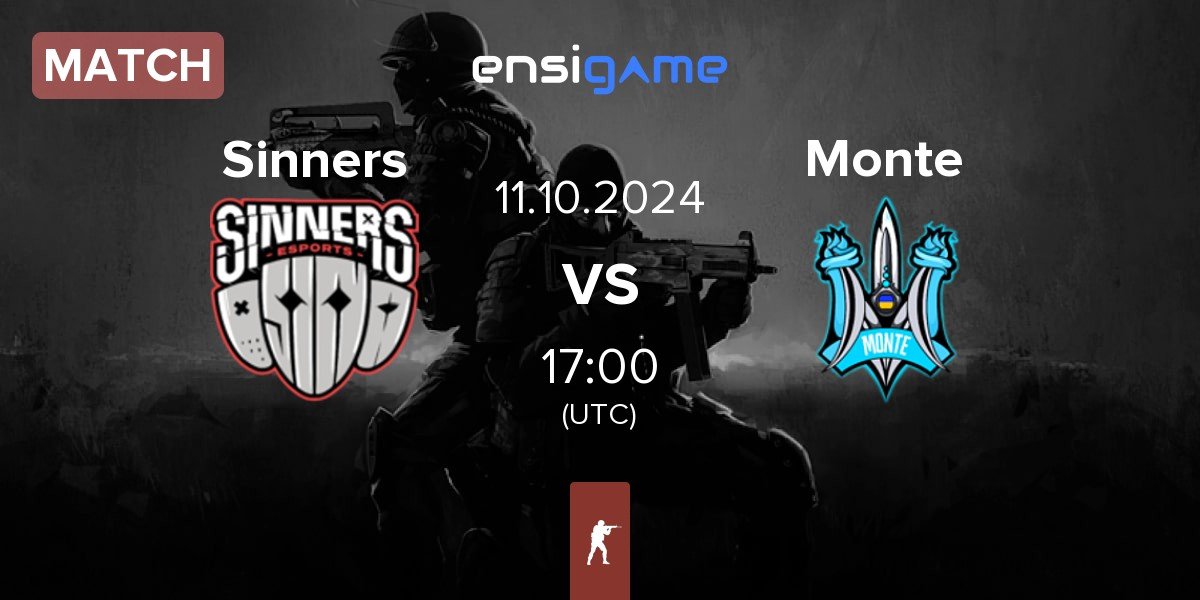 Match Sinners Esports Sinners vs Monte | 11.10