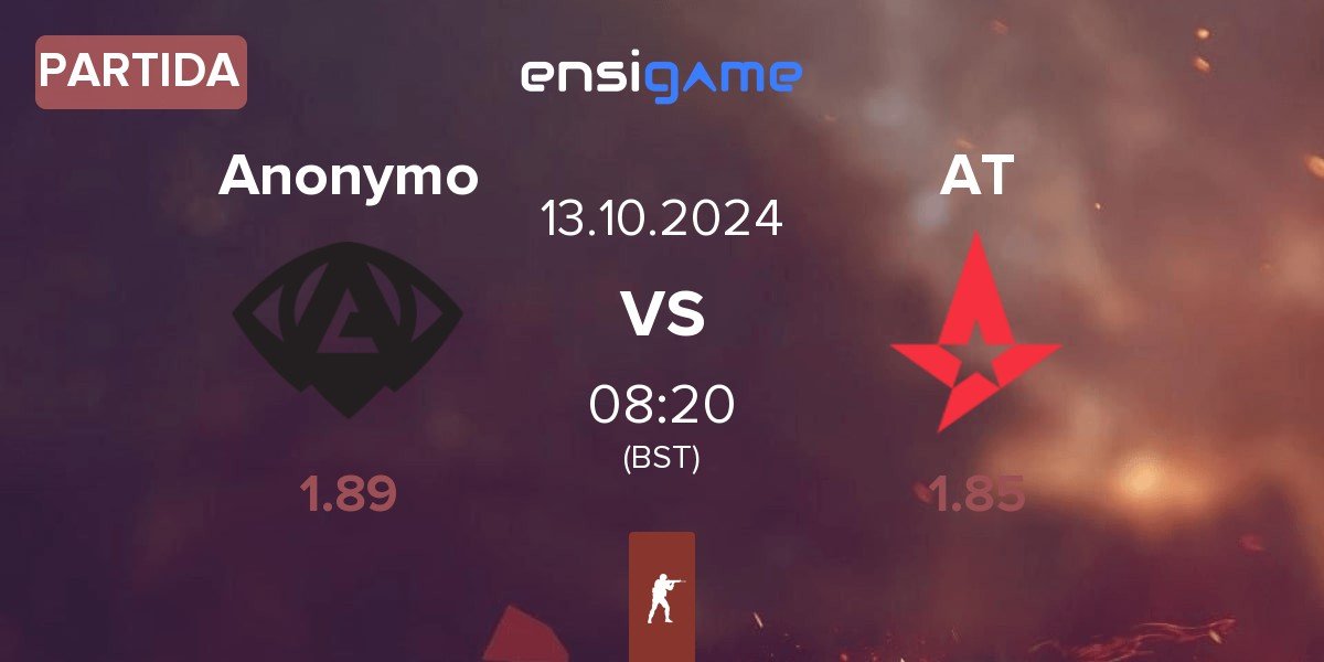 Partida Anonymo Esports Anonymo vs Astralis Talent AT | 13.10