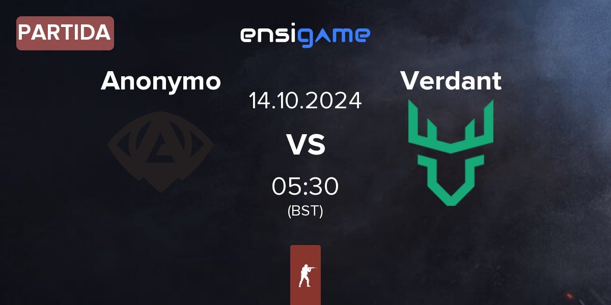 Partida Anonymo Esports Anonymo vs Verdant | 14.10