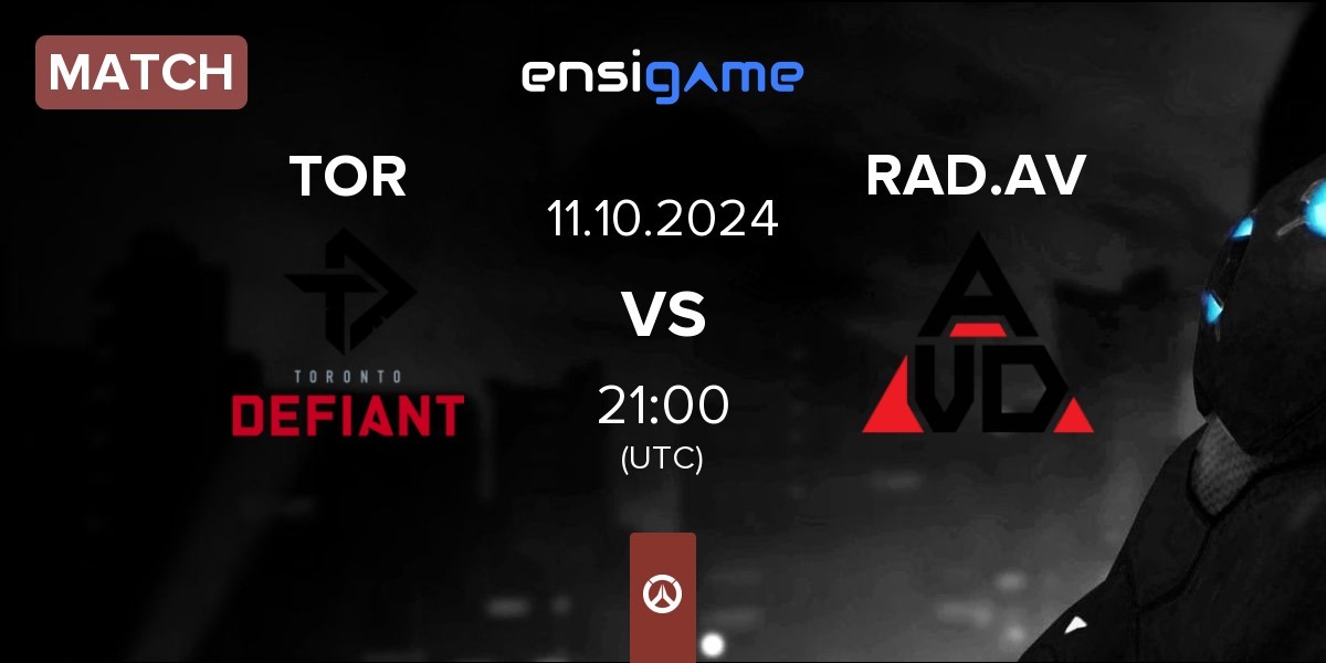 Match Toronto Defiant TOR vs Rad x Avidity RAD.AV | 11.10