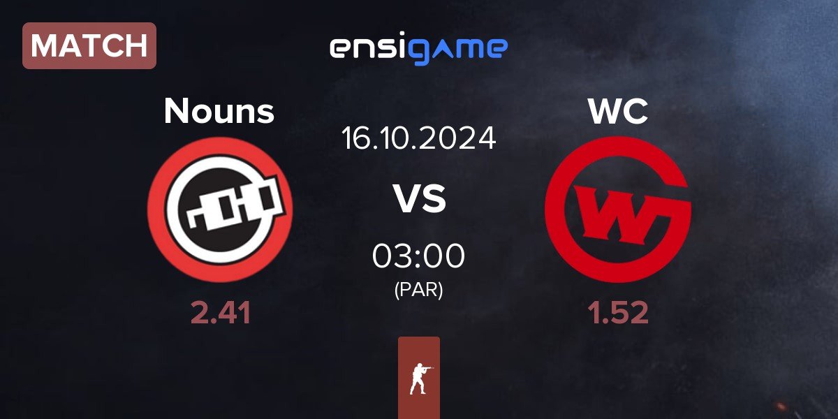 Match Nouns Esports Nouns vs Wildcard Gaming WC | 16.10