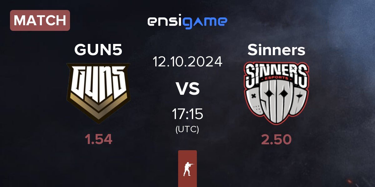 Match GUN5 Esports GUN5 vs Sinners Esports Sinners | 12.10