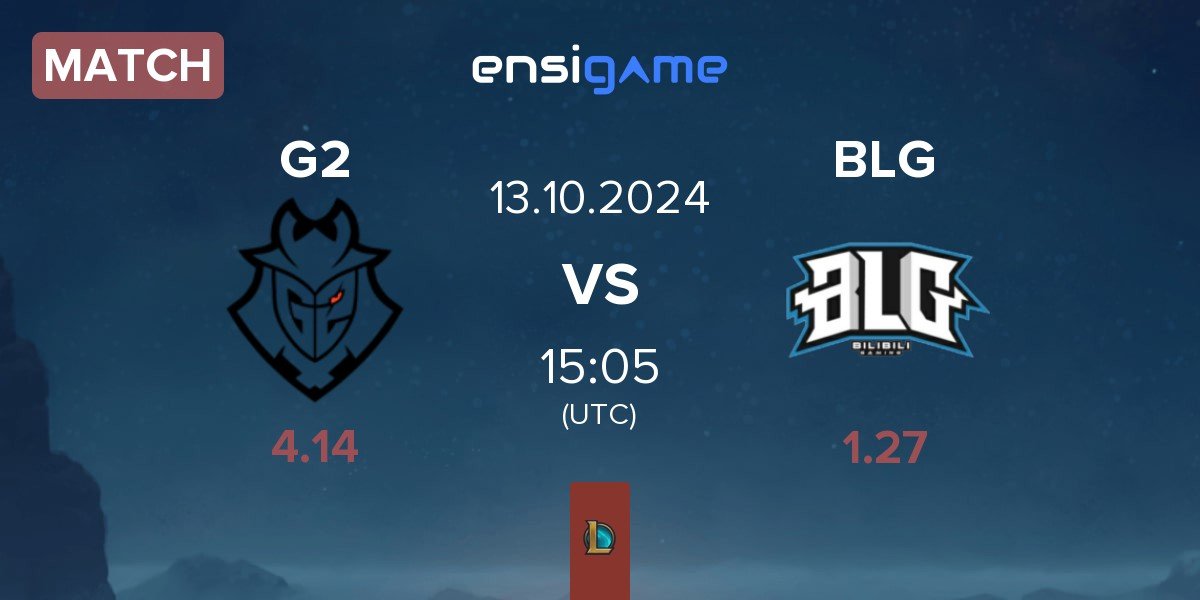 Match G2 Esports G2 vs Bilibili Gaming BLG | 13.10