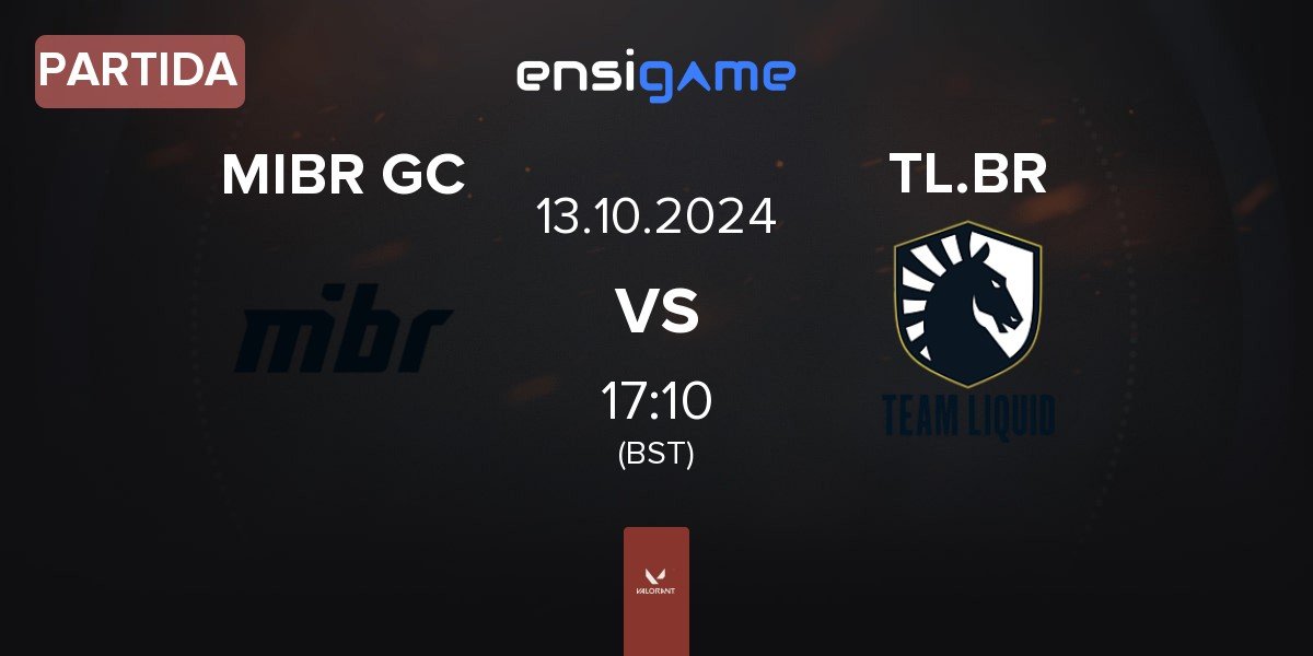 Partida Made in Brazil GC MIBR GC vs Team Liquid Brazil TL.BR | 13.10