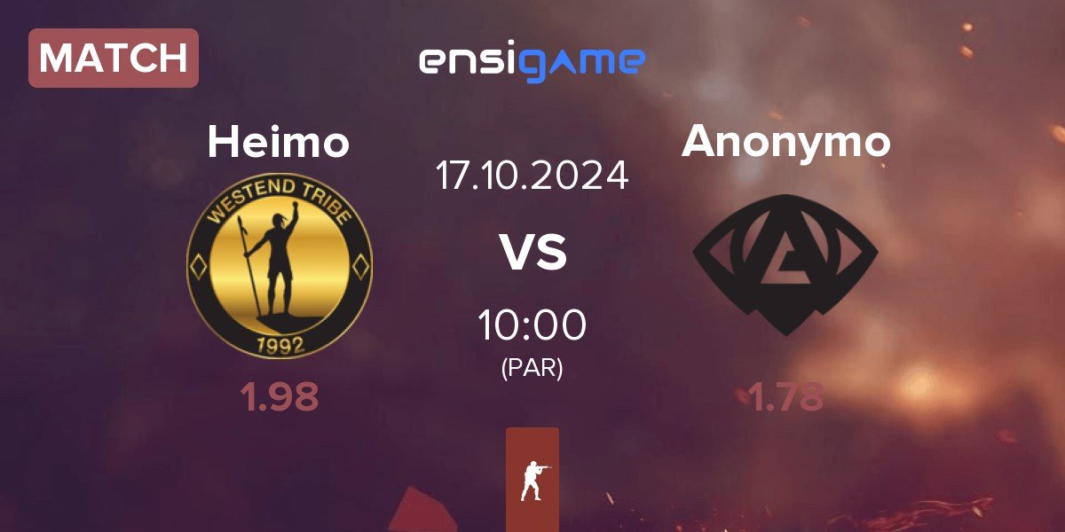 Match Heimo Esports Heimo vs Anonymo Esports Anonymo | 17.10