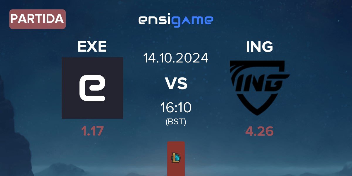 Partida EXILE esports EXE vs Inside Games ING | 14.10