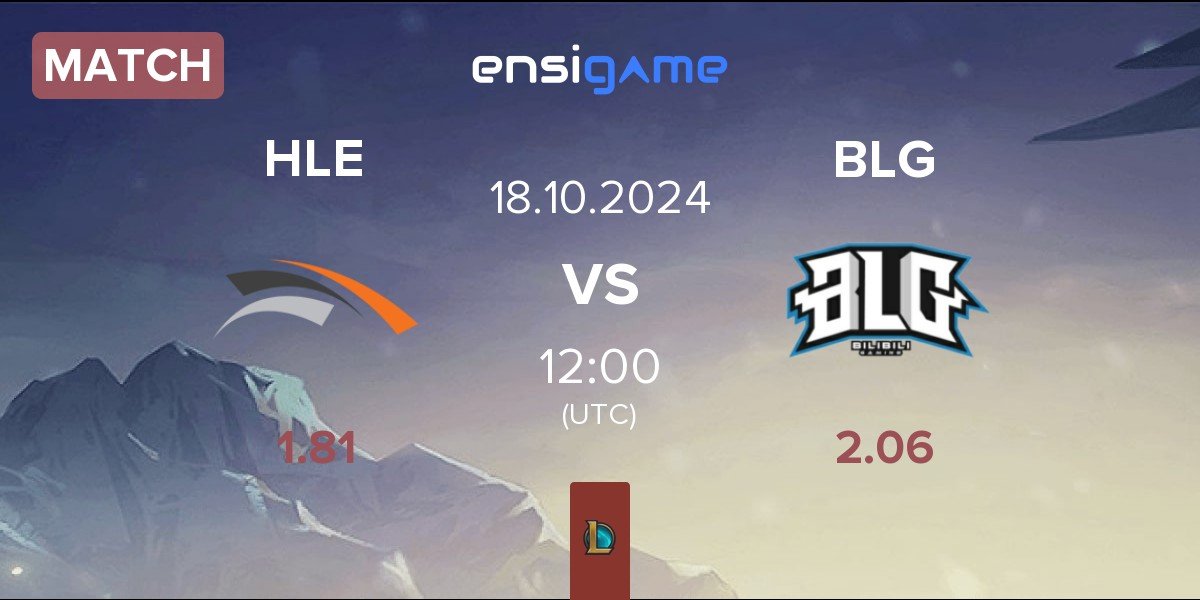 Match Hanwha Life Esports HLE vs Bilibili Gaming BLG | 18.10