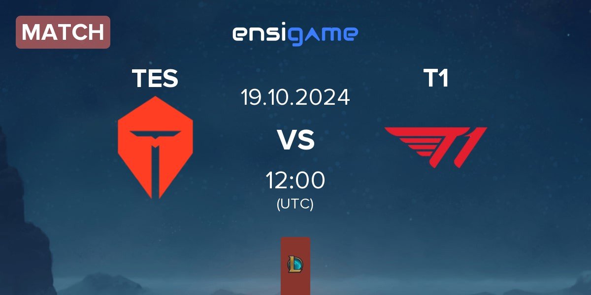 Match TOP Esports TES vs T1 | 19.10