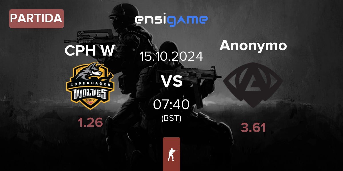 Partida Copenhagen Wolves CPH W vs Anonymo Esports Anonymo | 15.10