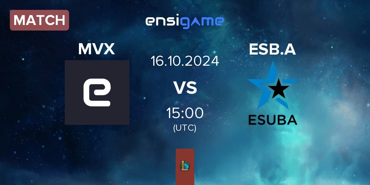 Match Maverix MVX vs KIA.eSuba Academy ESB.A | 16.10