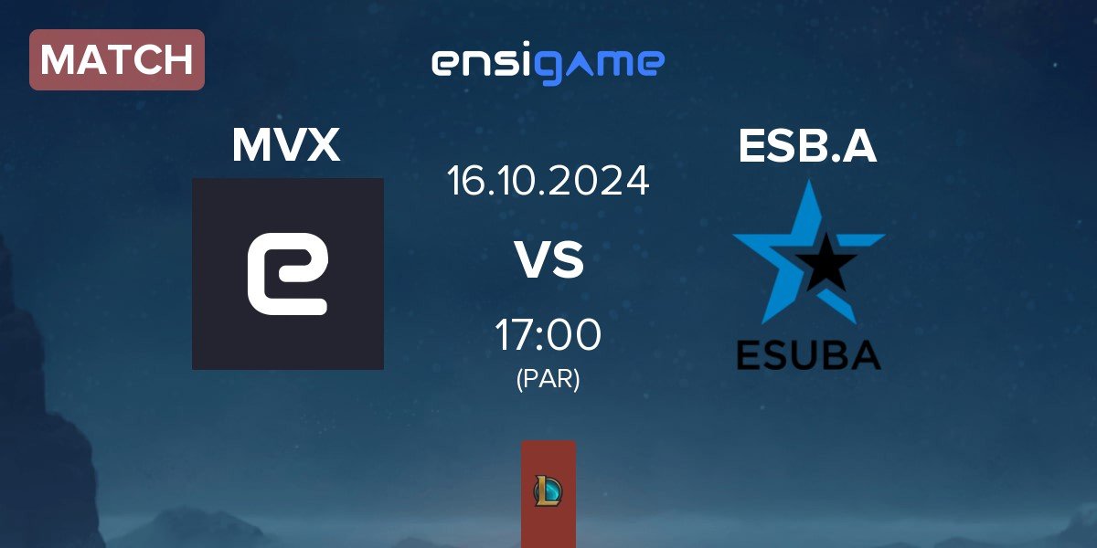 Match Maverix MVX vs KIA.eSuba Academy ESB.A | 16.10