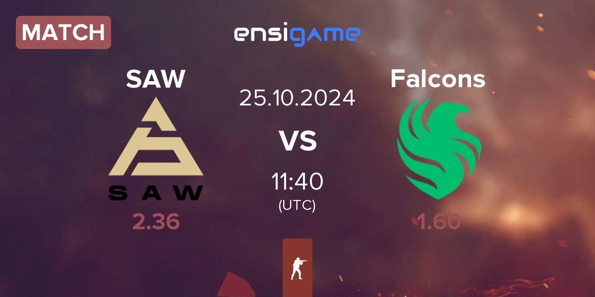 Match SAW vs Team Falcons Falcons | 25.10