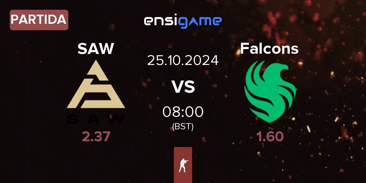 Partida SAW vs Team Falcons Falcons | 25.10