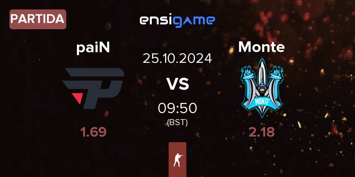 Partida paiN Gaming paiN vs Monte | 25.10