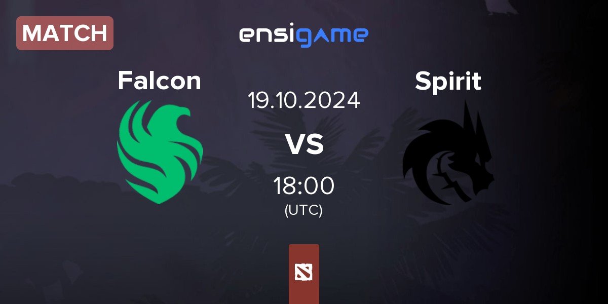 Match Team Falcons Falcon vs Team Spirit Spirit | 19.10