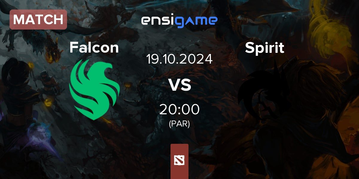 Match Team Falcons Falcon vs Team Spirit Spirit | 19.10