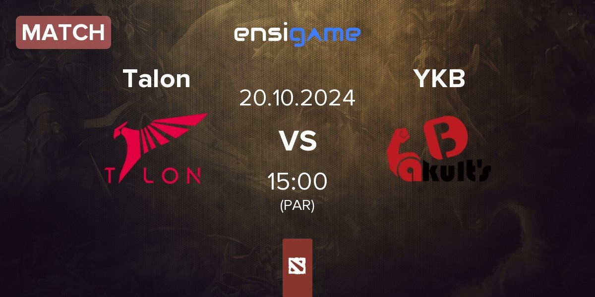 Match Talon Esports Talon vs Yakult's Brothers YKB | 20.10