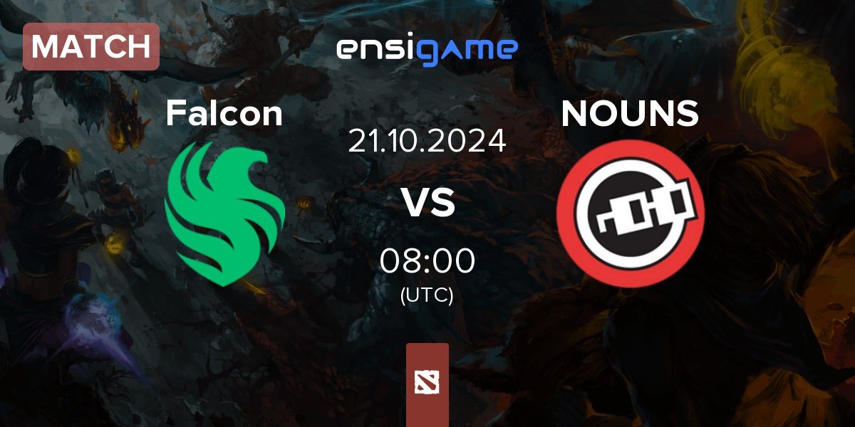 Match Team Falcons Falcon vs nouns NOUNS | 21.10