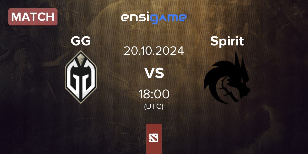 Match Gaimin Gladiators GG vs Team Spirit Spirit | 20.10