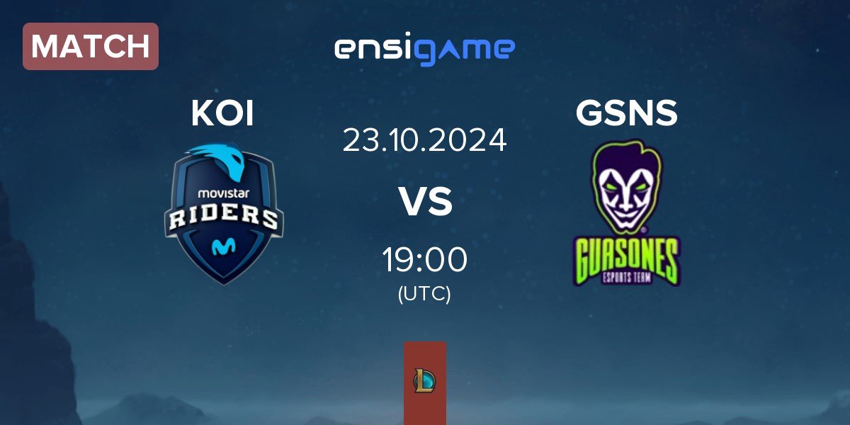 Match Movistar KOI KOI vs Guasones GSNS | 23.10