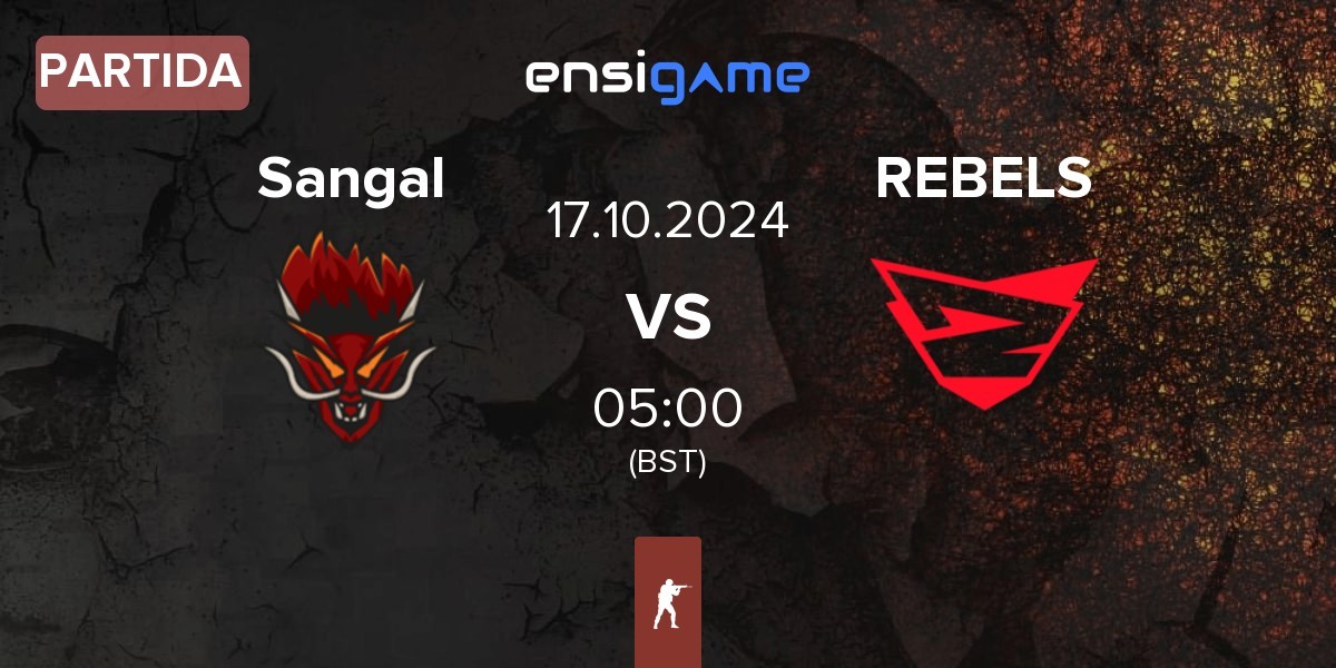 Partida Sangal Esports Sangal vs Rebels Gaming REBELS | 17.10