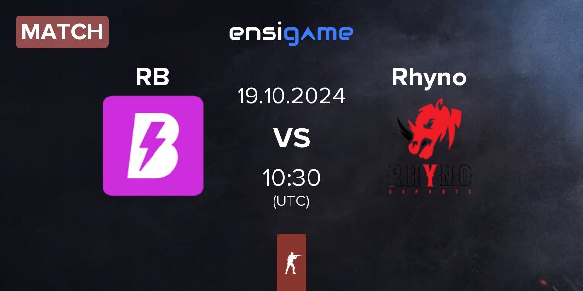 Match RUSH B RB vs Rhyno Esports Rhyno | 19.10