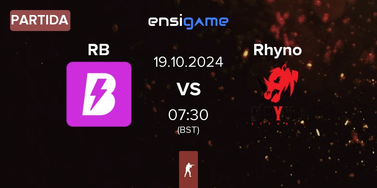 Partida RUSH B RB vs Rhyno Esports Rhyno | 19.10