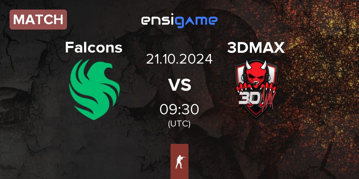 Match Team Falcons Falcons vs 3DMAX | 21.10