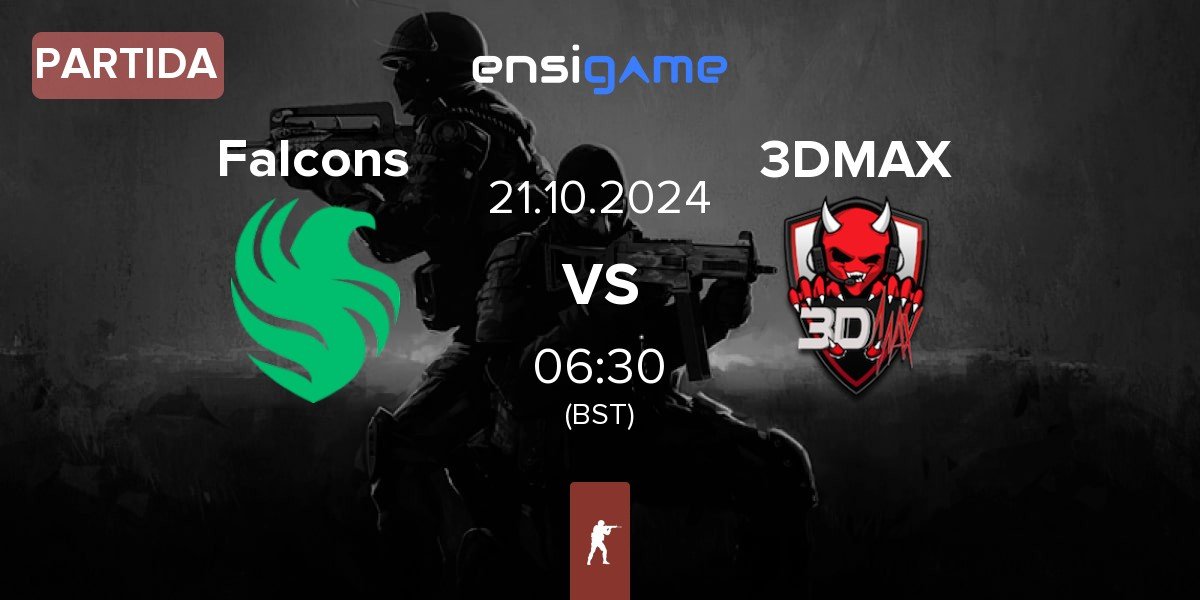 Partida Team Falcons Falcons vs 3DMAX | 21.10