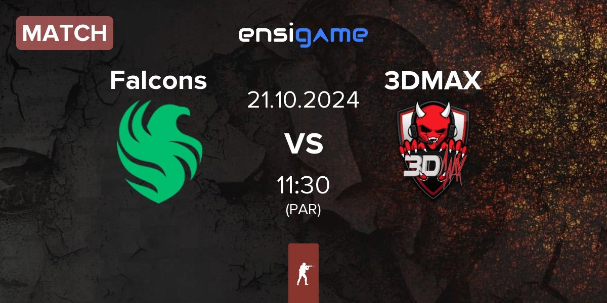 Match Team Falcons Falcons vs 3DMAX | 21.10