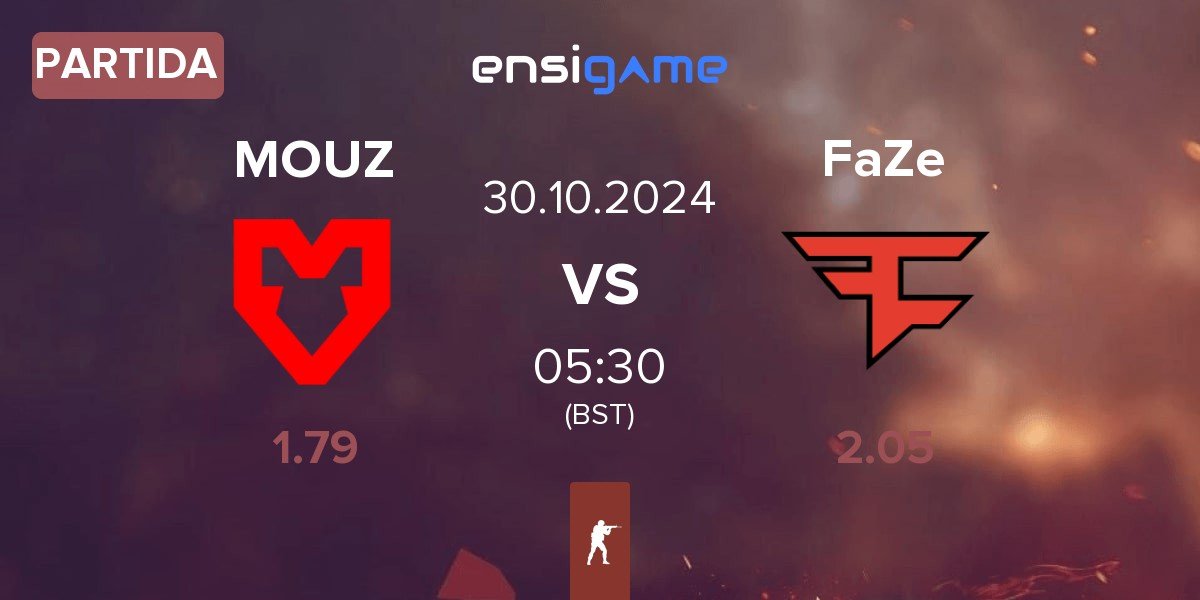 Partida MOUZ vs FaZe Clan FaZe | 30.10