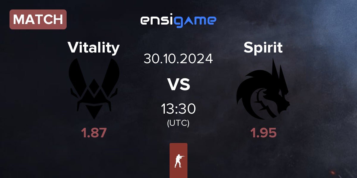 Match Team Vitality Vitality vs Team Spirit Spirit | 30.10