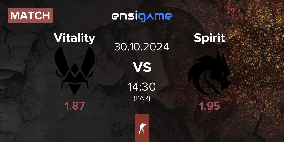 Match Team Vitality Vitality vs Team Spirit Spirit | 30.10