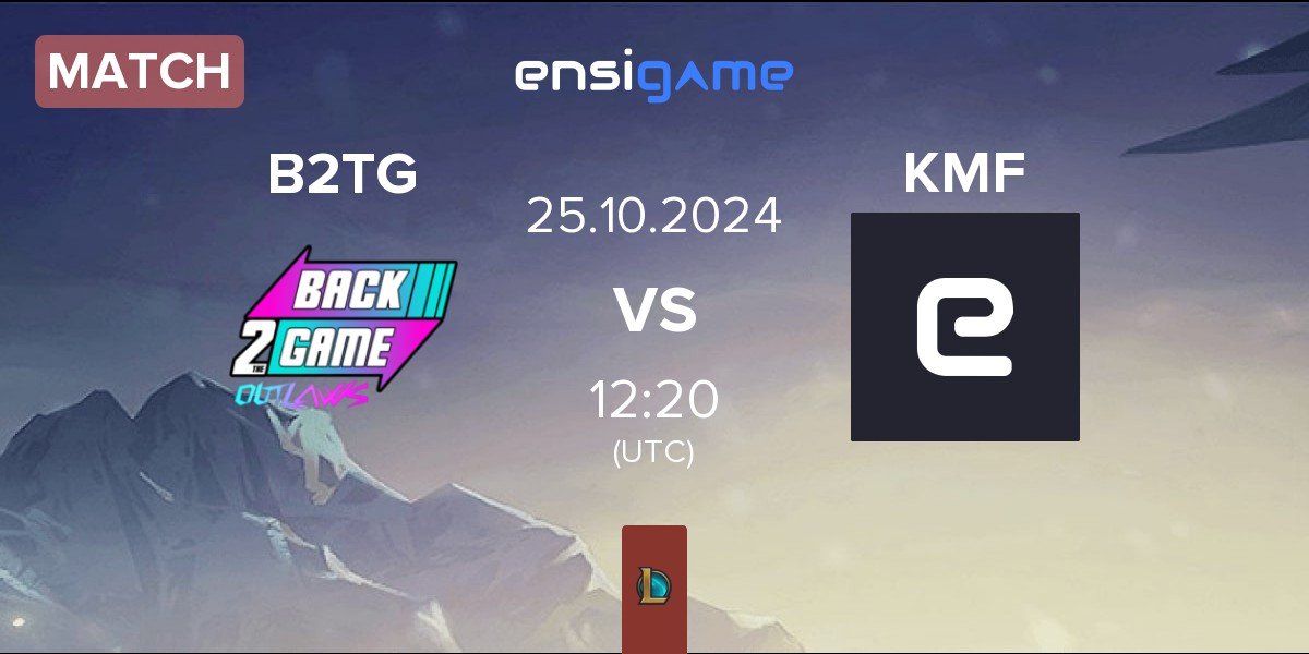 Match Back2TheGame B2TG vs Kiedyś Miałem Fun KMF | 25.10