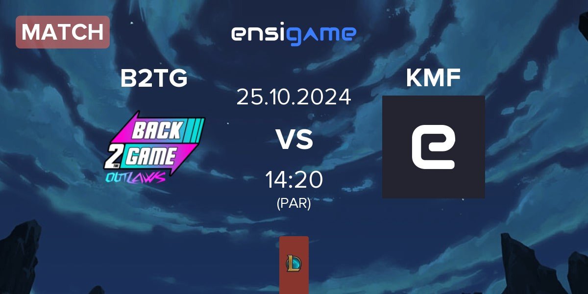 Match Back2TheGame B2TG vs Kiedyś Miałem Fun KMF | 25.10