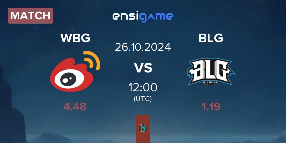 Match Weibo Gaming WBG vs Bilibili Gaming BLG | 26.10