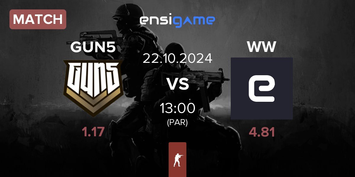 Match GUN5 Esports GUN5 vs WW Team WW | 22.10