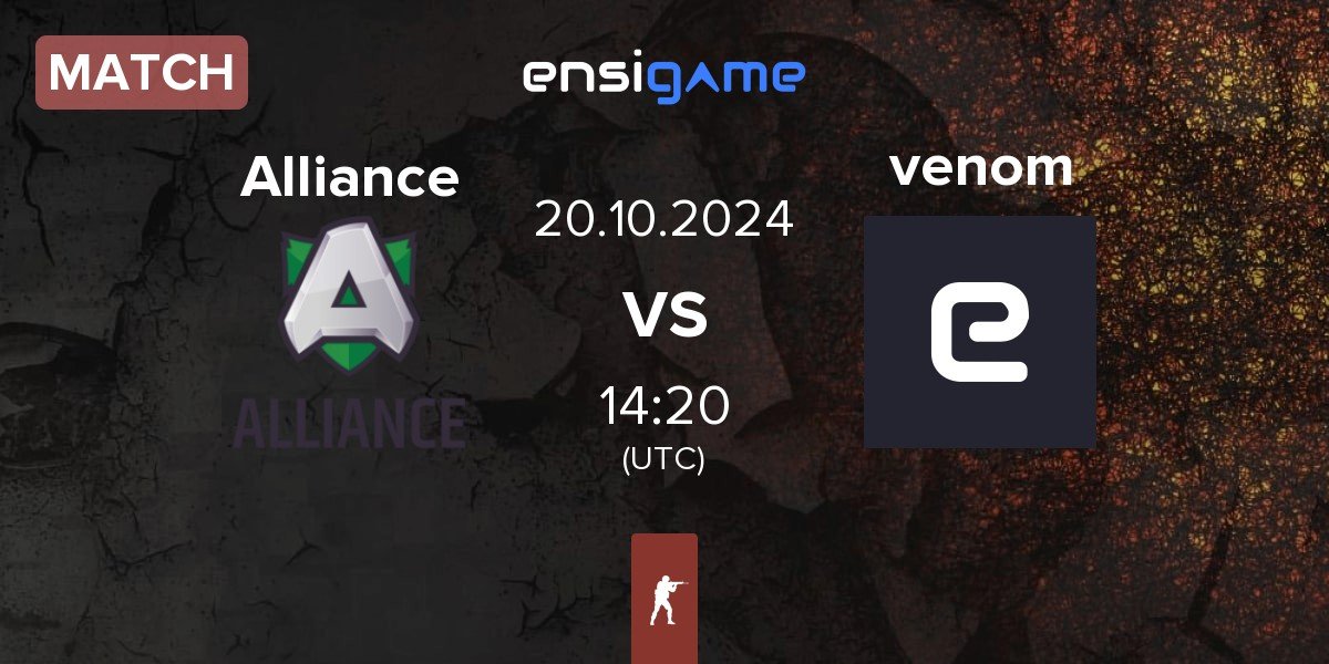 Match Alliance vs venom | 20.10