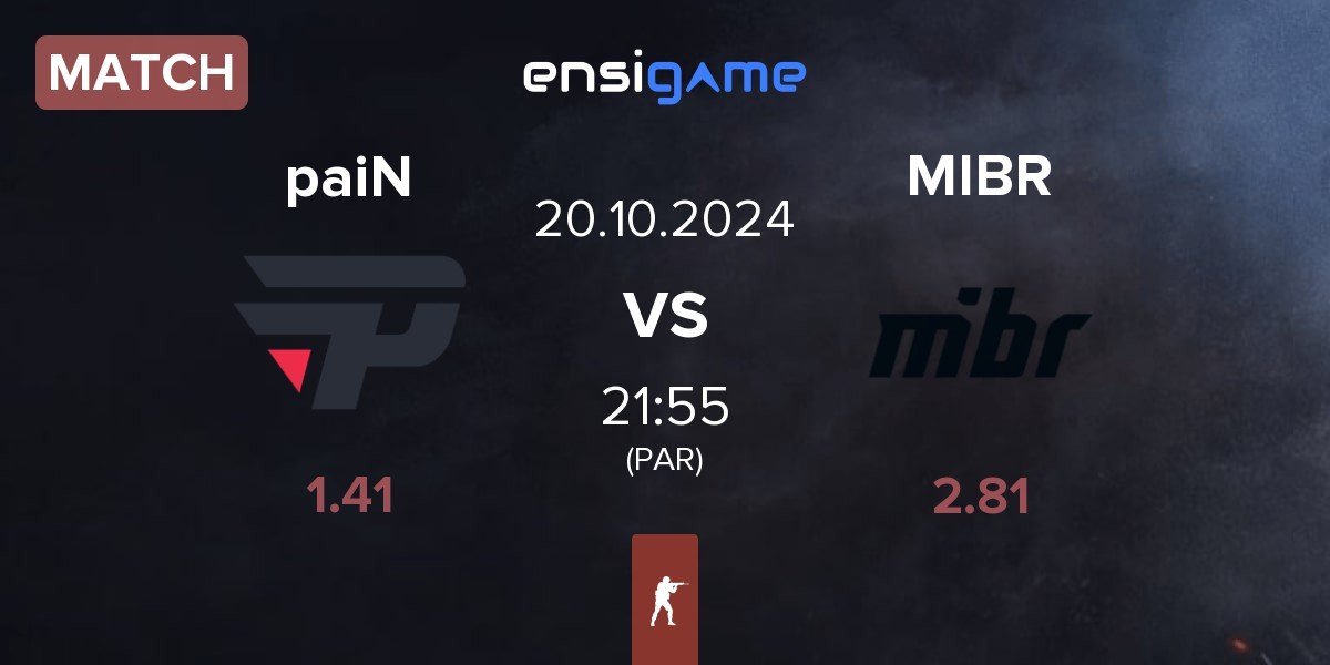 Match paiN Gaming paiN vs Made in Brazil MIBR | 20.10