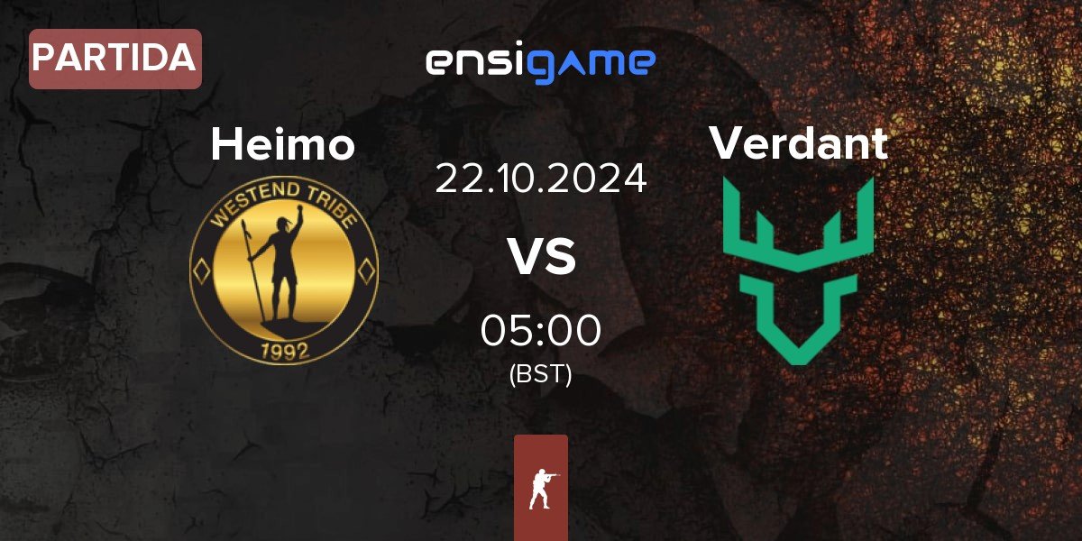 Partida Heimo Esports Heimo vs Verdant | 22.10