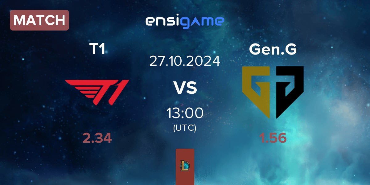 Match T1 vs Gen.G Esports Gen.G | 27.10