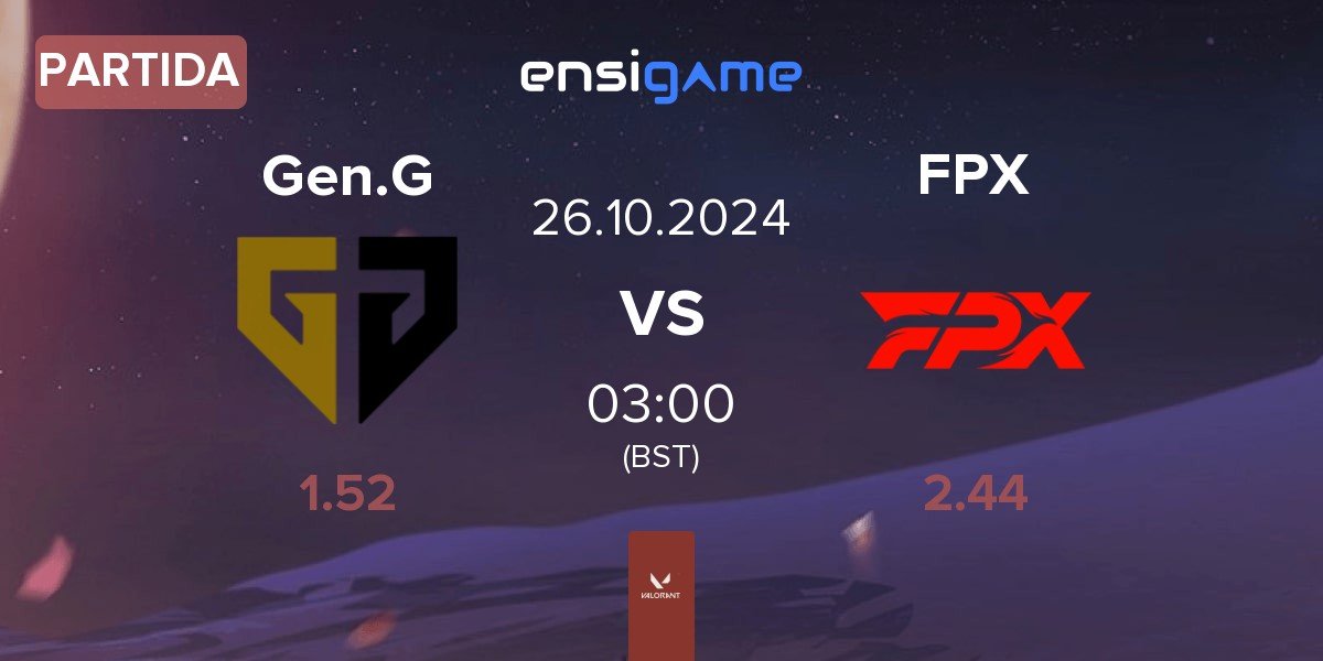 Partida Gen.G Esports Gen.G vs FunPlus Phoenix FPX | 26.10