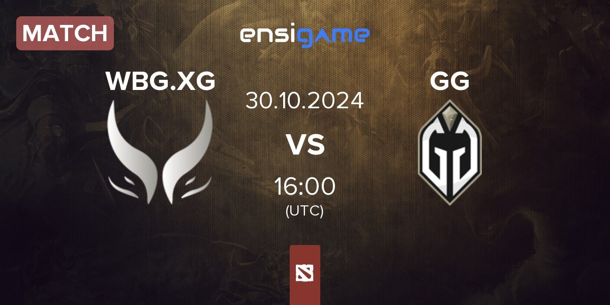 Match Xtreme Gaming WBG.XG vs Gaimin Gladiators GG | 30.10