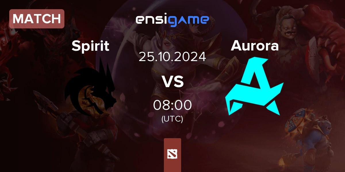 Match Team Spirit Spirit vs Aurora | 25.10