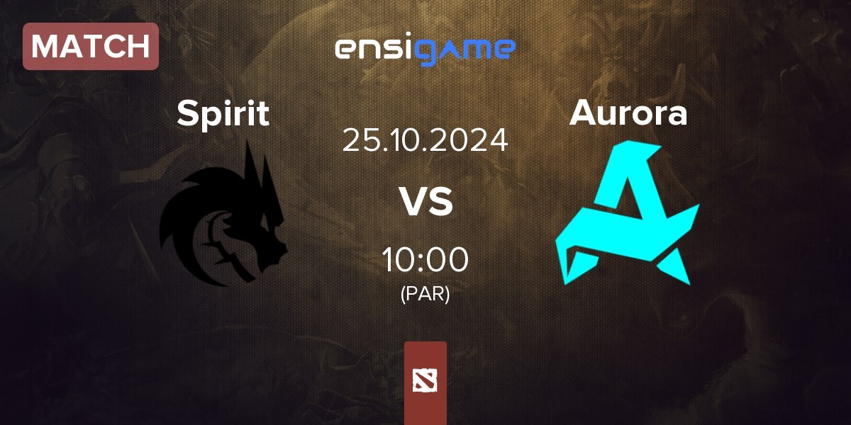 Match Team Spirit Spirit vs Aurora | 25.10